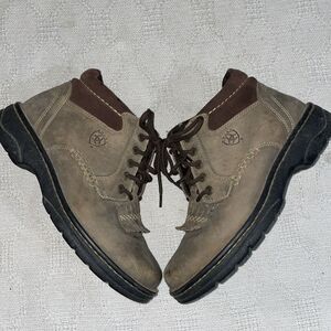 Ariat Women’s Work Boots Size 7 B Brown Leather Workwear Outdoors Horses Barn